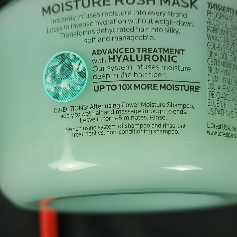 L'OREAL Paris Advanced Haircare.  Power Moisture Moisture Rush Mask 8.5F… - Picture 11 of 12